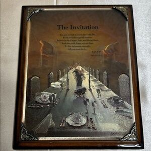 Elegant Dining Invitation Plaque